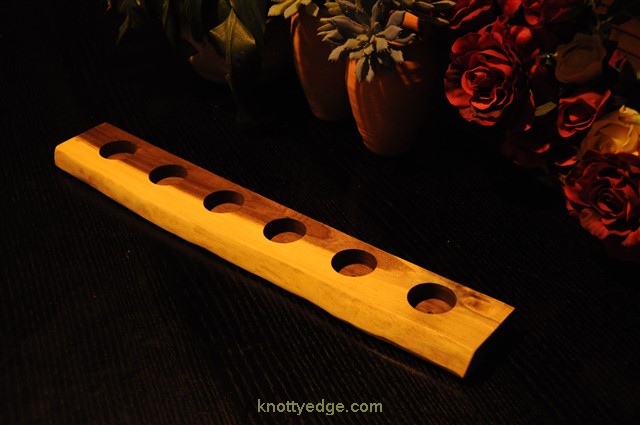 Sirius tea light live edge Black Walnut candle holder