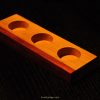 red heart and oak tea light candle holder