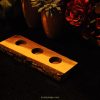 Live edge black walnut hand crafted tea light candle holder
