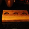 black walnut live edge tea light candle holder