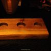 black walnut live edge tea light candle holder