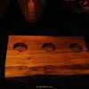 black walnut live edge tea light candle holder