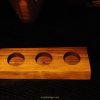 knotty edge black walnut live edge hand crafted tea light candle holder