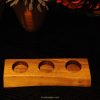 black walnut live edge hand crafted tea light candle holder