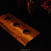Live Edge Back Walnut Tea Light Candle Holder