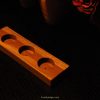 Monkey Pod and Cedar hand crafted tea light candle holder